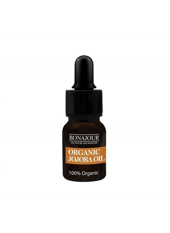 BONAJOUR ] vegan 100% Organic Eco-cert Jojoba Facial Oil for Dry Skin - High Moisturizing Carrier Oil 0.4 fl. oz  - Image 1