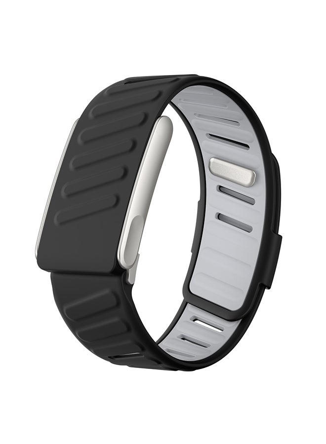 O Ozone Silicone Sport Band for Whoop 5.0 & MG Band|Adjustable,Waterproof Replacement Wrist Strap for Men & Women |Comfortable & Durable Fitness Bands- Black - Image 1