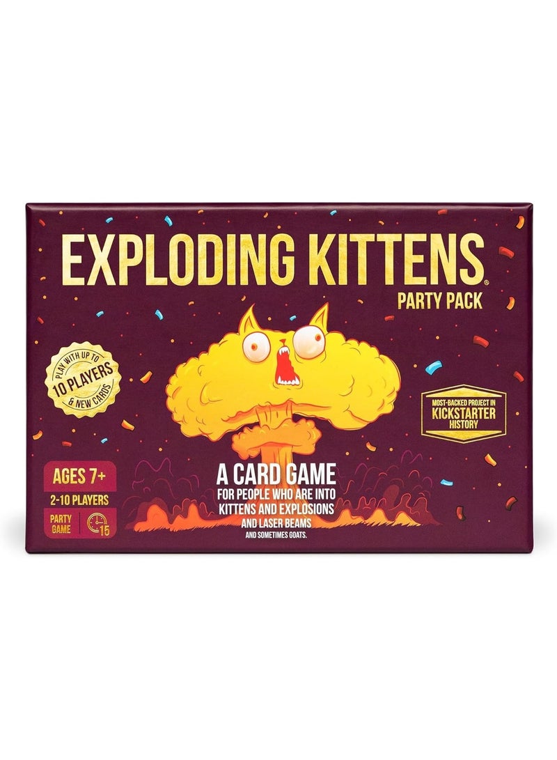 Exploding Kittens: Party Pack Card Game for 2-10 Players, Ages 7+ - Image 1