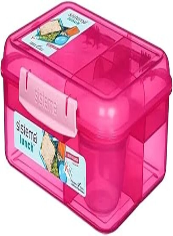 Sistema bento lunch box 1.65 l, pink