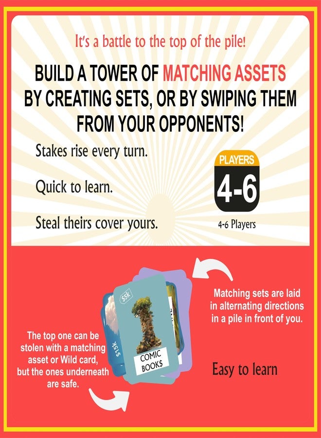 Seyal Cover Your Riches A Fast-Paced Strategy Card Game - Fun for Friends & Family Card Game - Image 3
