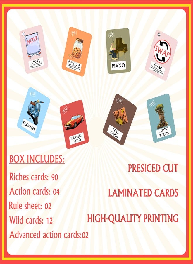 Seyal Cover Your Riches A Fast-Paced Strategy Card Game - Fun for Friends & Family Card Game - Image 2