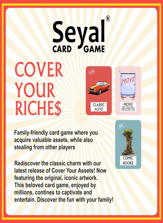 Seyal Cover Your Riches A Fast-Paced Strategy Card Game - Fun for Friends & Family Card Game - Image 4