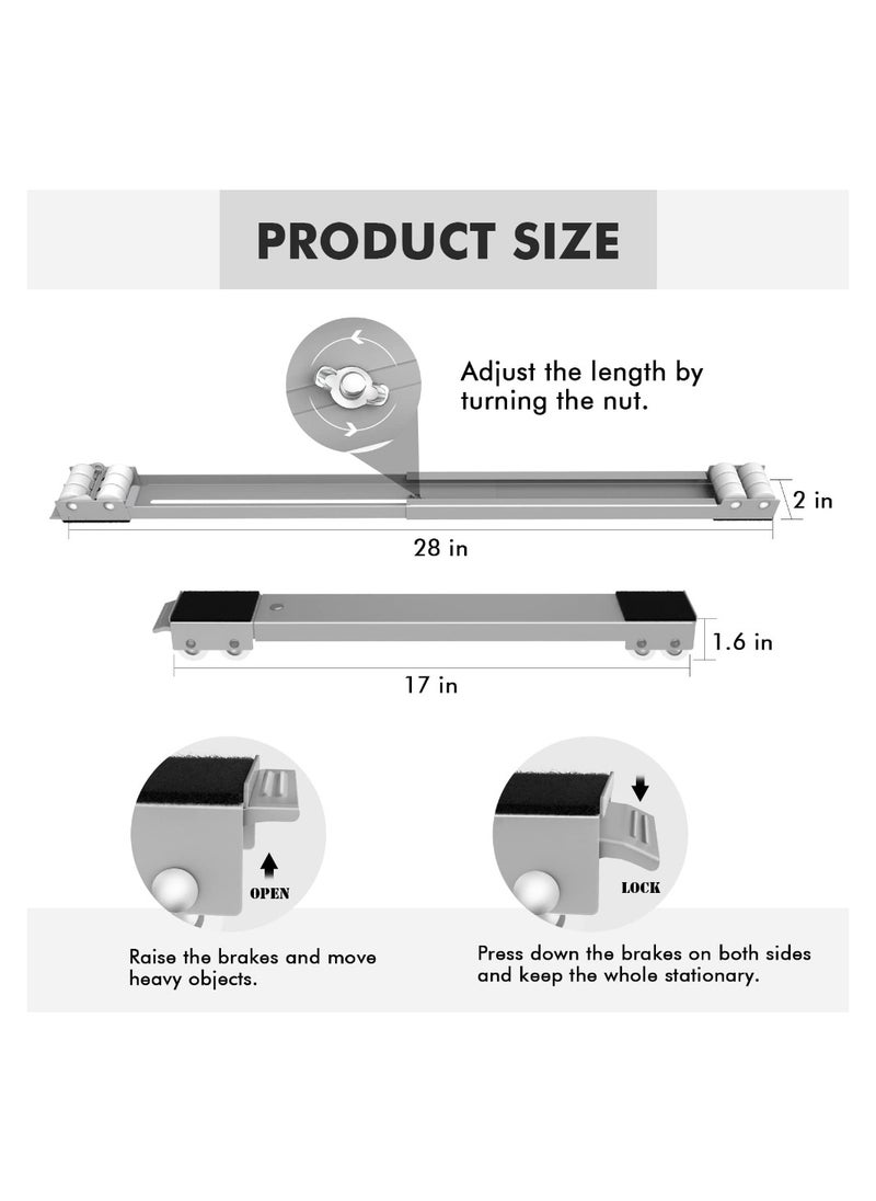 Smart Kitchen - Wheeled Base for Transporting Heavy Furniture, Extendable to 70 cm - SM-22411 - Image 1