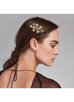ANCIRS 4 Pack Rhinestone Star Hair Clips For Women Sparkling Jewelry Hair Barrettes Accessories Luxury Diamond Hair Styling Pins Comb Clamp Claw Clippers For Girls 2 Gold & 2 Silver  - Image 5