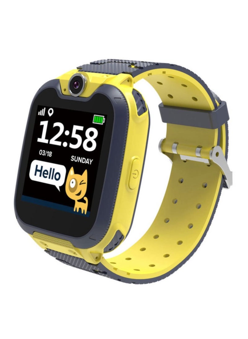 Generic - Kids Smart Watch for Boys and Girls, Kids' Watches with Games, 1.54-inch HD Touch Screen Smartwatch for Children with SOS Call Camera Music Player Game Alarm (Yellow) - Image 1