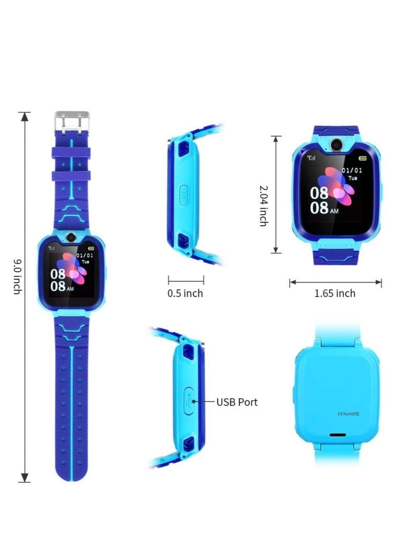 Generic - Kids Smart Watch for Boys and Girls, Kids' Watches with Games, 1.54-inch HD Touch Screen Smartwatch for Children with SOS Call Camera Music Player Game Alarm (Yellow) - Image 1