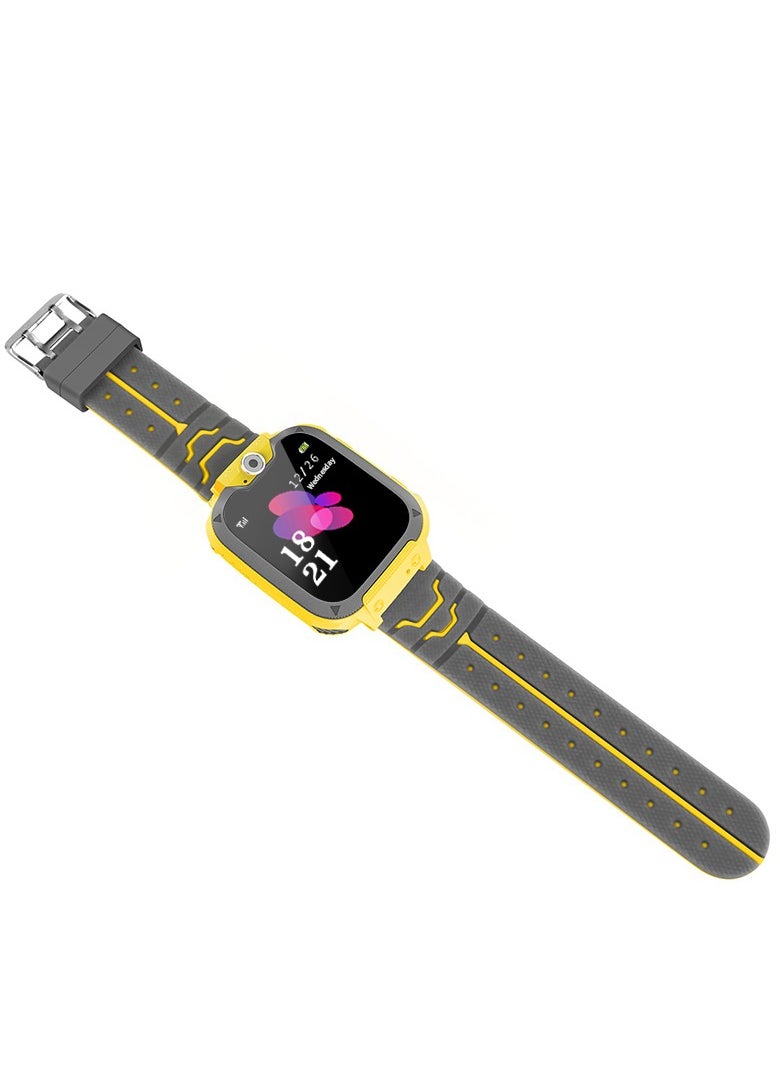 Generic - Kids Smart Watch for Boys and Girls, Kids' Watches with Games, 1.54-inch HD Touch Screen Smartwatch for Children with SOS Call Camera Music Player Game Alarm (Yellow) - Image 1