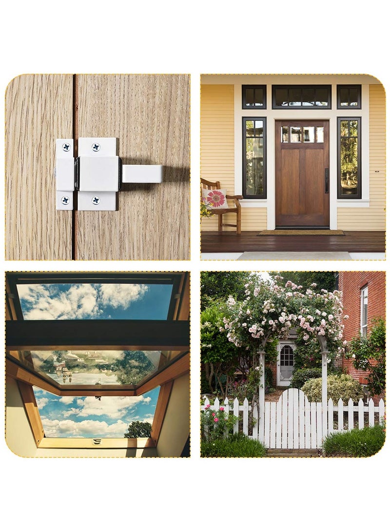 SYOSI, 4 Pcs Alloy Spring Latch Bolt, Automatic Latch Lock, Suitable for Windows Wooden Doors - Image 3