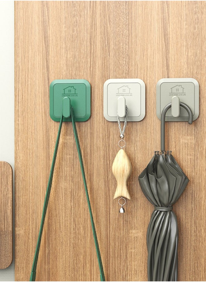 Generic No Drilling Heavy Duty Adhesive Hooks – No Punching Strong Adhesive Hooks – Waterproof Wall Hooks For Bathroom, Kitchen, Doors And Closets (Load Bearing 5kg) 4-Pack  - Image 4