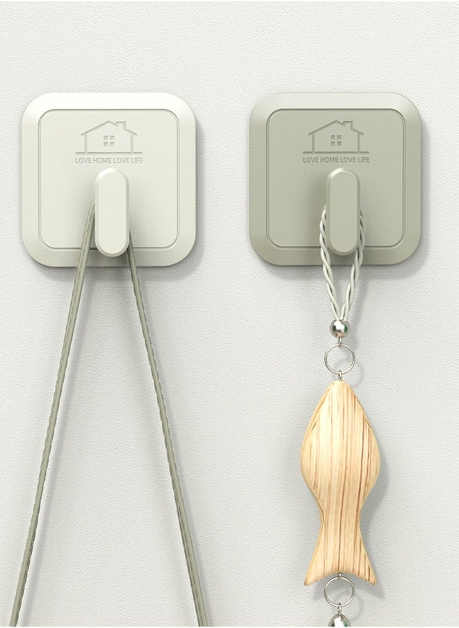 Generic No Drilling Heavy Duty Adhesive Hooks – No Punching Strong Adhesive Hooks – Waterproof Wall Hooks For Bathroom, Kitchen, Doors And Closets (Load Bearing 5kg) 4-Pack  - Image 5
