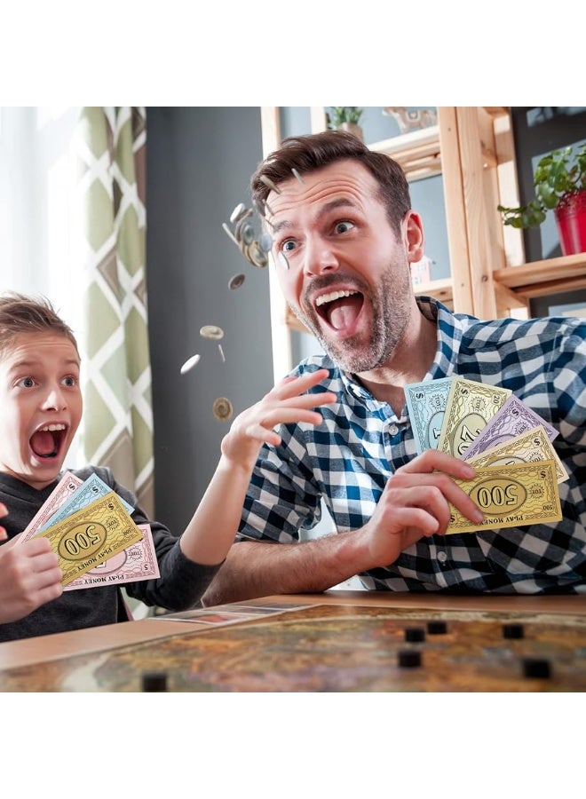 Sotiff Sotiff 800 Pieces Replacement Play Money Set Prop Money Game Money Play Money for Kids Board Games 8 Denominations: $1000, 500, 100$, 50, 20, 10,$5, 1 - Image 3