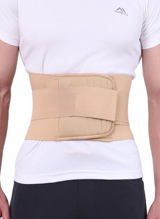 PHLEXMOTION LS Belt for Back Pain Latest Lumbo Sacral Belt for Women and Men with 5 Flexible Splints Beige Color (XXL) - Image 2