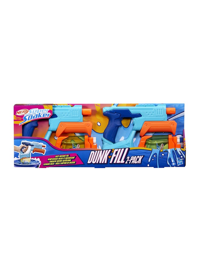 Super Soaker, Nerf Super Soaker Dunk Fill 2-Pack Water Blaster Just Dunk & Go Easy Instant Fill Tank 10.1 Fl Ounce Tank for G0995, 6+ Years - Image 5