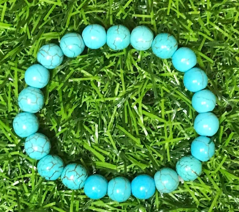 DHYANARSH Natural Phiroza Stone Bracelet 8mm - Gorgeous Healing Gemstones for Men/Women - Image 3
