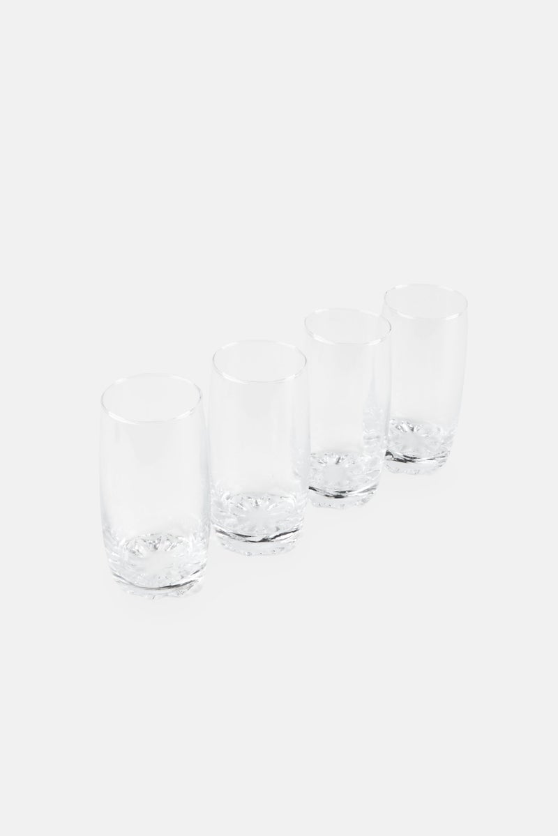 Gourmet Home Gourmet Everyday 4 Pieces Cooler Crest Glass 385ml, Transparent  - Image 2
