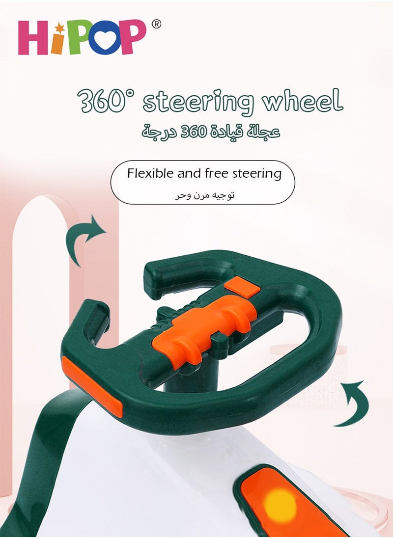 Ride On Car for Kids,Magic Swing Car,Twist Car with Music and Light,Silent and Anti-Rollover,Children's Riding Toy