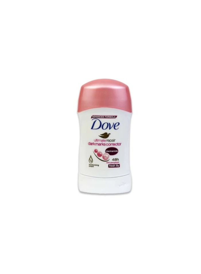 Dove Ultimate Repair dark mark corrector Fresh Lily Deodorant Stick 40ml - Image 1