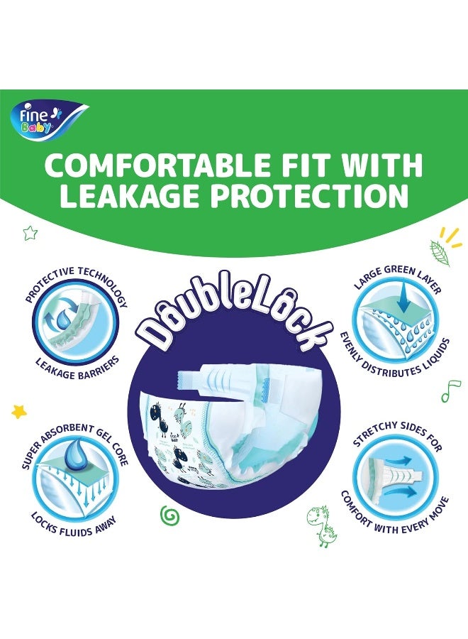 Fine Baby Diapers Small Size 2 (3-6 kg) Super Saver Pack 168 Diapers - Image 5