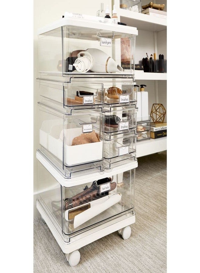 iDesign The Sarah Tanno Collection Heat-Resistant Silicone Mat for Cosmetic Drawer Organizers, White - Image 3