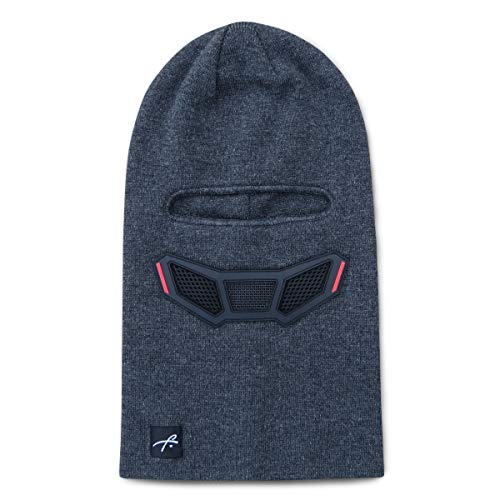Grace Folly Knit Balaclava Full Face Winter Ski Mask with Vented Mouthpiece (Charcoal) - Image 3