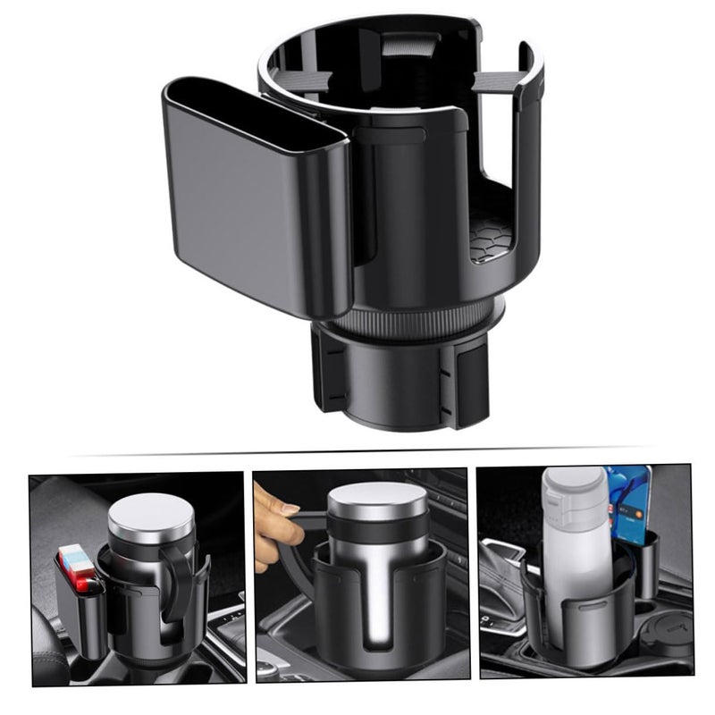 Plastic Car Cup Holder Organizer Stand With Water Bottle Storage For Travel - Image 4