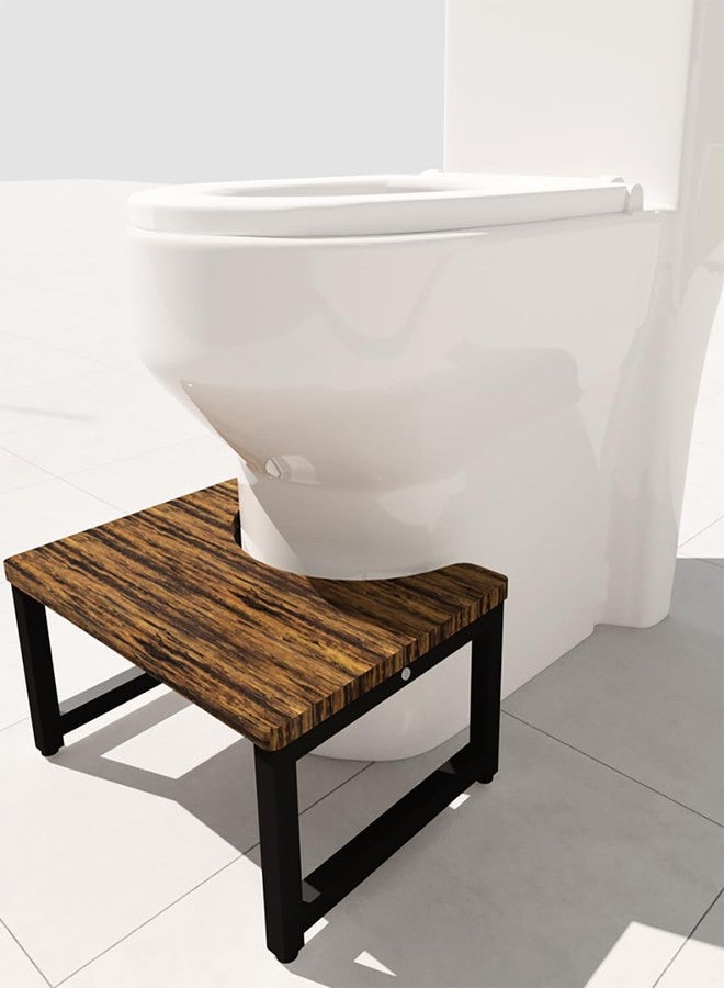 Ardier 7 Inch Height Bathroom Toilet Stool, Versatile Footstool for Adults, Seniors & Children,Portable Poop Stool for Bathroom Withstands up to 330 lbs, Black - Image 1