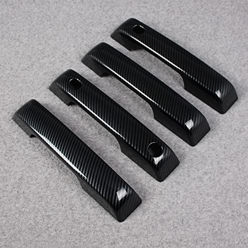 Beautost Fit for Ford F150 2021 2022 2023 2024 2025 2026 F150 Door Handle Cover Trims ABS Carbon Fiber Black - Image 3