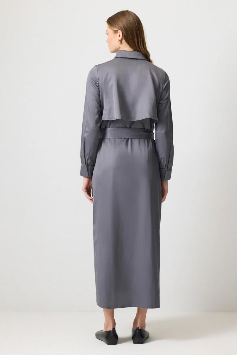 Touche Prive Belted Shirt Dress