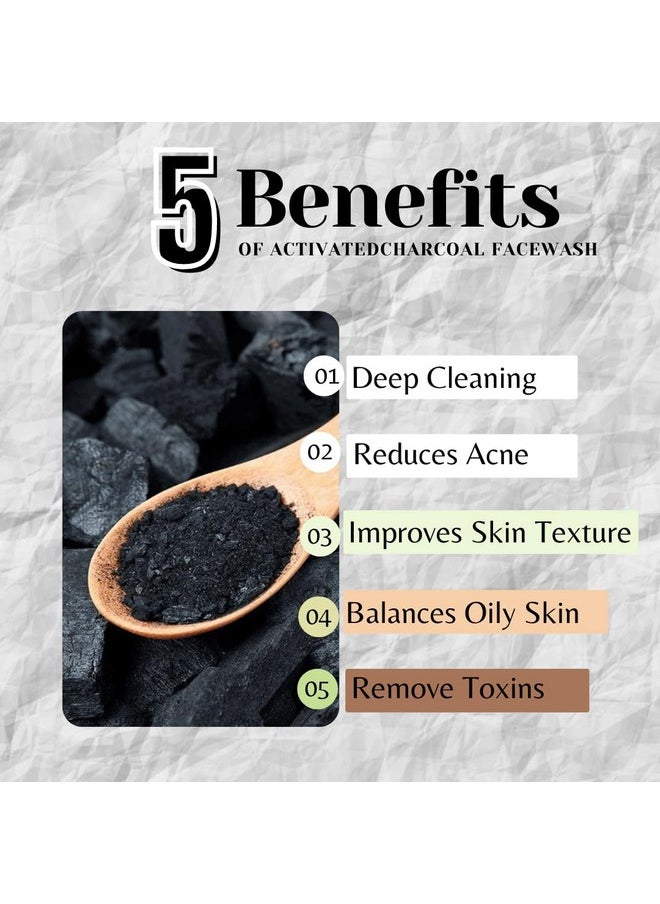 ONE WITH NATURE 3 Pack Dead Sea Salt Activated Charcoal Soap Black Bar Soap Detoxifying Body Wash Soap Bar & Face Soap Vegan Men Soap With Shea Butter 100% Natural Soap For Men & Women Soap Bar 4Oz  - Image 2