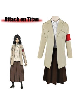 Generic Anime Attack on Titan Pieck Finger Military Uniform Suits Attack on Titan Coat Robes Cosplay Costume Costume  - Image 1