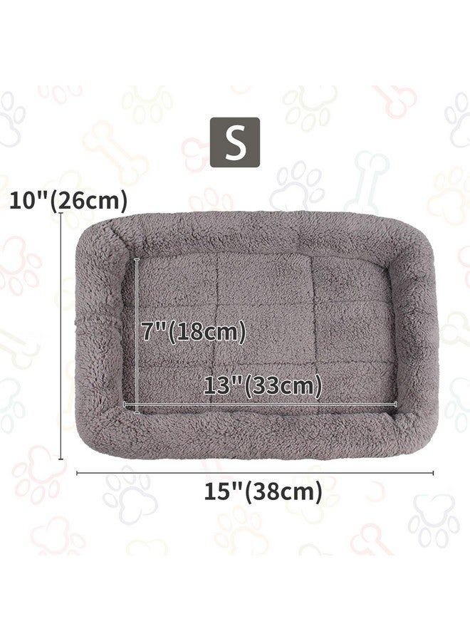 PETLESO Small Cat Bed Mat Plush Pet Cushion, 15" x 10" Cat Pad with Cozy Pillow Around for Indoor Pets, Pup Curl Sleep Self Warming Mat for Crate Carrier/Outdoor Pet Houses, Non-Slip Bottom, Small - Image 3