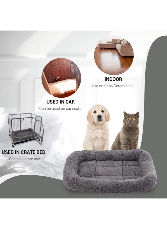 PETLESO Small Cat Bed Mat Plush Pet Cushion, 15" x 10" Cat Pad with Cozy Pillow Around for Indoor Pets, Pup Curl Sleep Self Warming Mat for Crate Carrier/Outdoor Pet Houses, Non-Slip Bottom, Small - Image 4