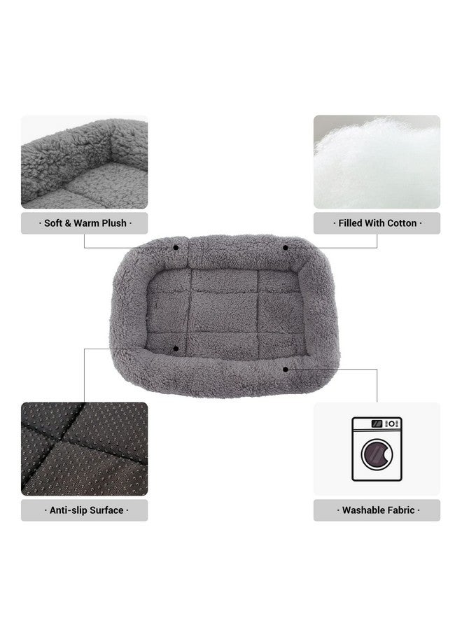 PETLESO Small Cat Bed Mat Plush Pet Cushion, 15" x 10" Cat Pad with Cozy Pillow Around for Indoor Pets, Pup Curl Sleep Self Warming Mat for Crate Carrier/Outdoor Pet Houses, Non-Slip Bottom, Small - Image 2