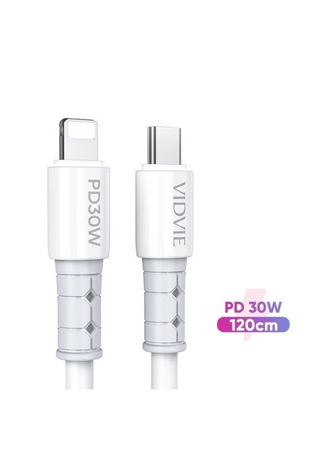 Vidvie Type-c To Lightning Cable, 1.2 Meter, White -CB4020ci