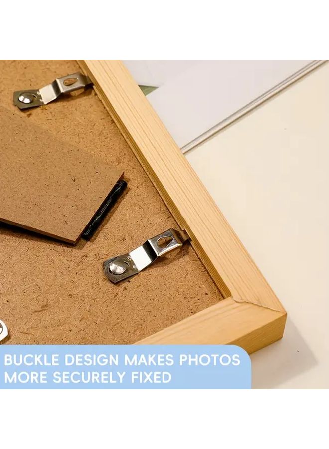 Wood Color Picture Frame With Stand For Smartphone Tablet Photo Display - Image 4
