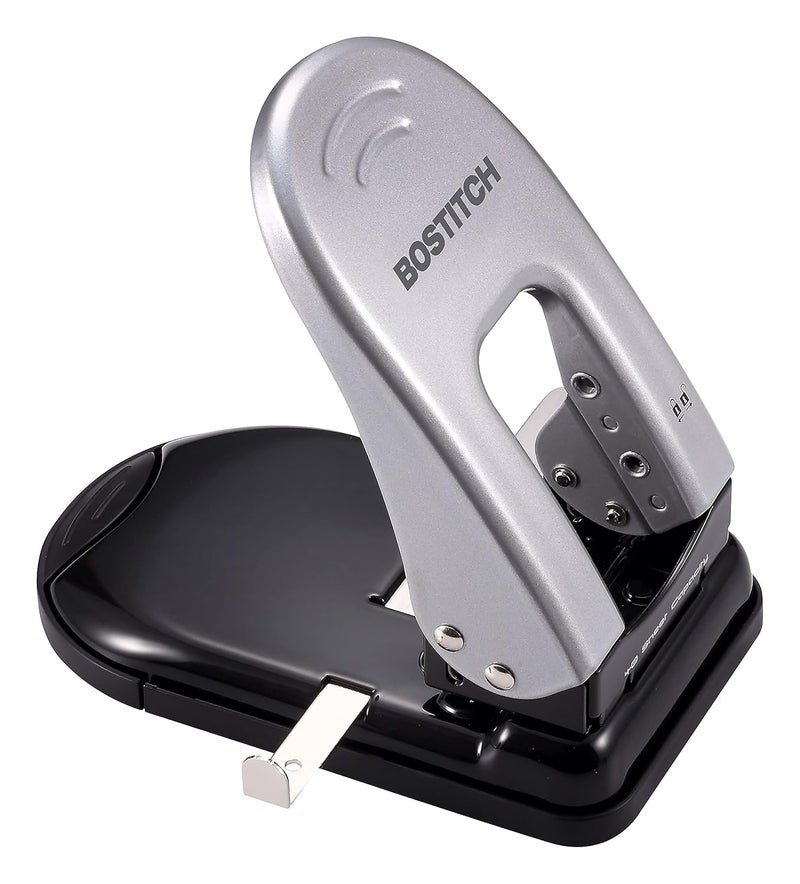 PaperPro Bostitch Office Indulge 40 Reduced Effort 2-Hole Punch, 40 Sheets, Silver (2340) - Image 4