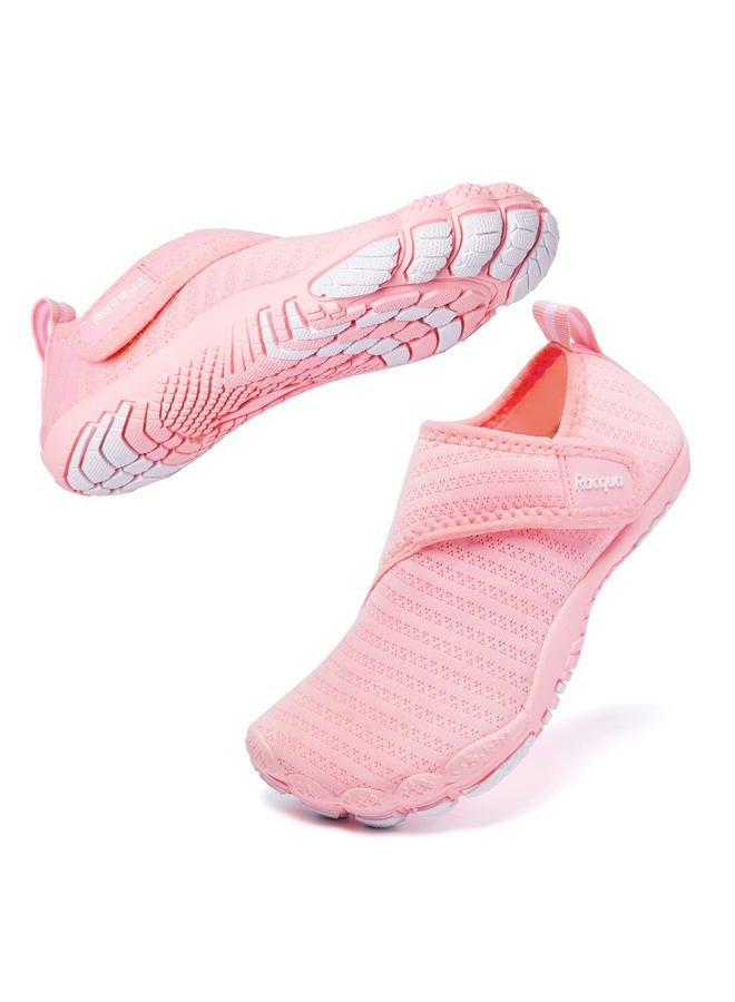Racqua Kids Water Shoes Girls Quick Dry Lightweight Sport Beach Aqua Shoes Barefoot Outdoor Swim Pool Walking Boating Surfing Shoes Little Kid Pink 13 - Image 3
