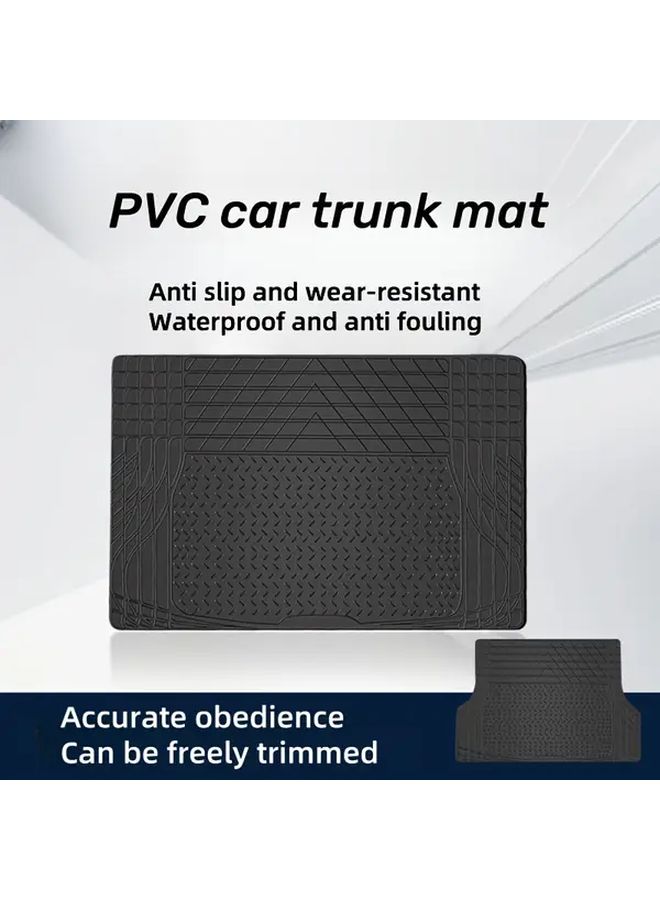 حشوة صندوق السيارة الثقيلة المصنوعة من PVC الأسود غير القابلة للانزلاق لسيارات الدفع الرباعي والصالون والشاحنات - Image 4