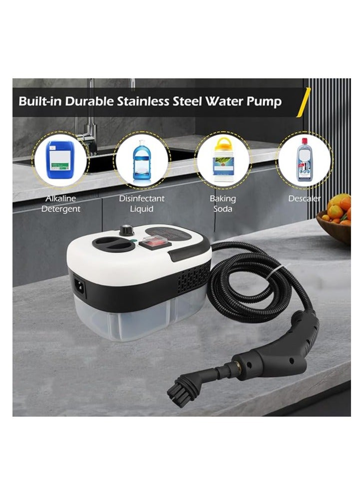 SUKILO 2500W Multipurpose Steam Cleaner – Handheld High-Pressure Steamer with 6 Gears, 1.2L Water Tank, Portable Powerful Steam Cleaning for Floors, Tiles, Grout, Couch & More (US Plug 110V) - Image 2