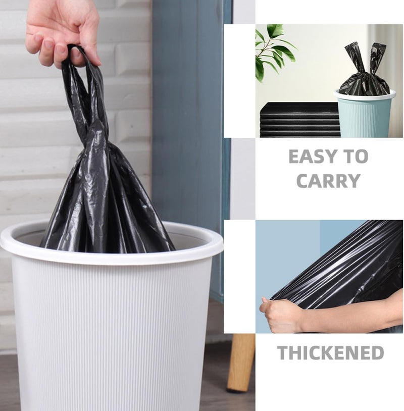 200pcs Black Kitchen Trash Bags 48.5x31cm Thickened Plastic Garbage Bags for Bathroom Bedroom Home Use Sturdy Household Waste Liners - Image 5