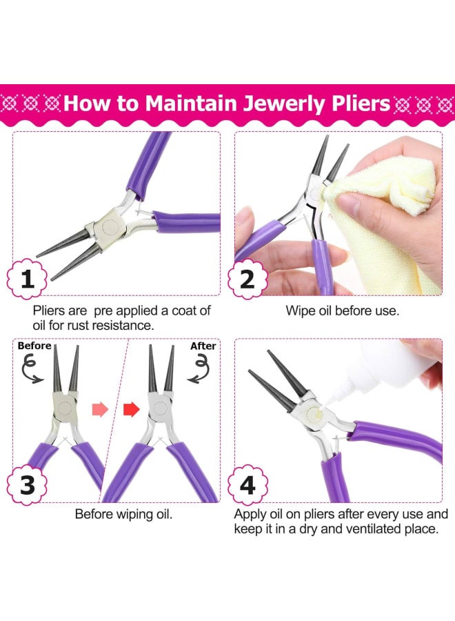 Jump Rings and Jewelry Pliers for Jewelry Making, Jewelry Repair Kit with 1520Pcs Silver Jump Rings and 3Pcs Jewelry Pliers for Earrings, Necklaces, Rings, Bracelets and Jewelry Making Supplies - Image 4