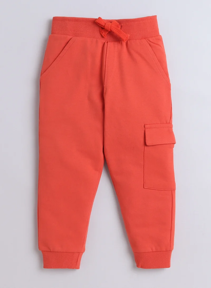 victor and jane Boys' 2-Piece Set - Sweatshirt and Jogger Set -Beige - Orange