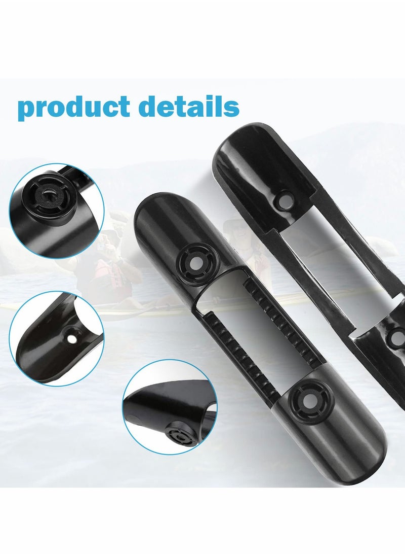 Excefore Kayak Paddle Clip Universal Kayak Paddle Mount Holder Clip and Fishing Net Clip with Hardware, Black Kayak Accessories(Including Screws, Pack of 2)  - Image 5