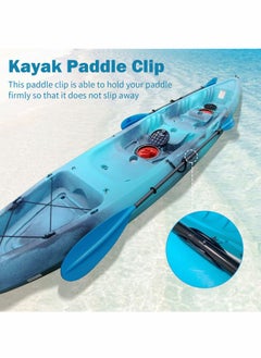 Excefore Kayak Paddle Clip Universal Kayak Paddle Mount Holder Clip and Fishing Net Clip with Hardware, Black Kayak Accessories(Including Screws, Pack of 2)  - Image 2