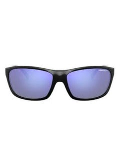 Arnette ARNETTE SUNGLASS AN4263 41/22 SIZE 63 SHINY BLACK FRAME WITH DARK GREY MIRROR WATER POLARIZED LENS UNISEX  - Image 1