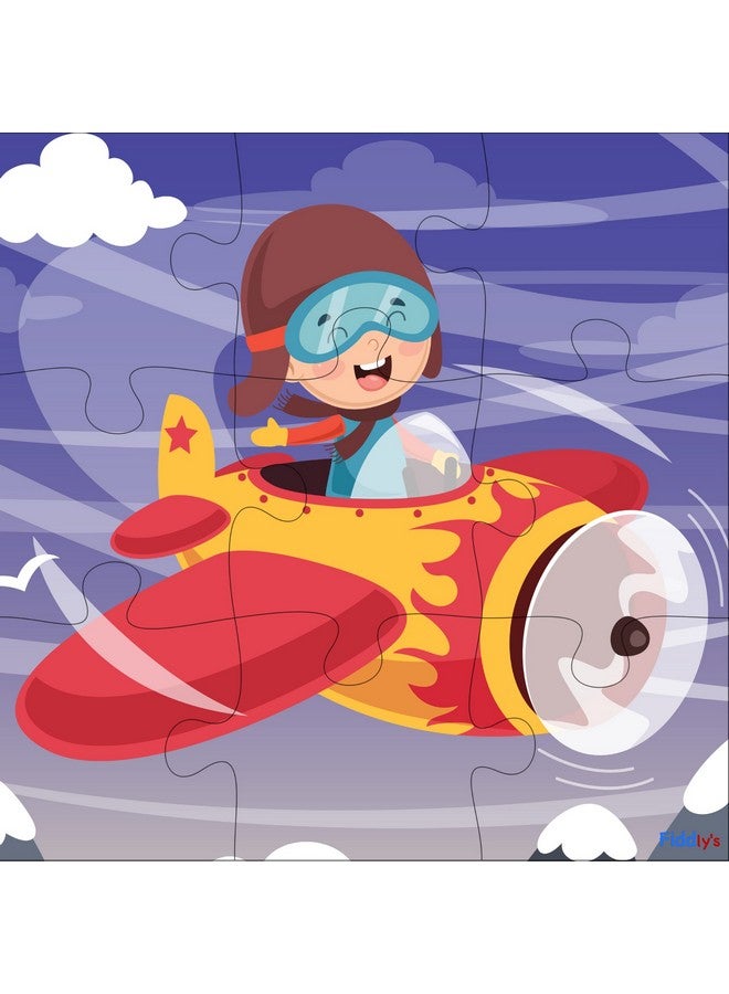 Fiddlys Wood Jigsaw Puzzles for Kids & Children -9 Pieces Age 3+ (Travel Pack of 4) - Image 5