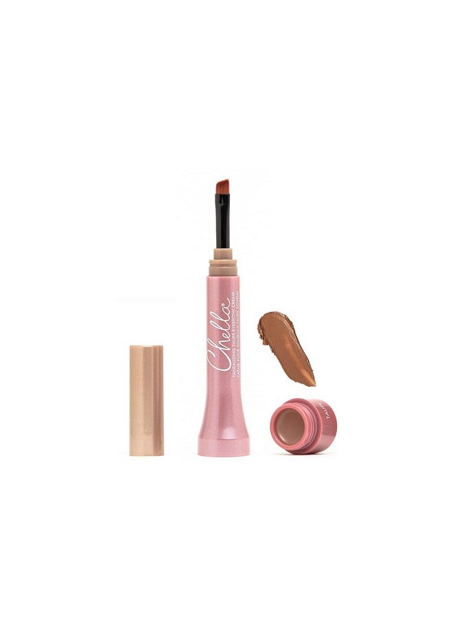 Chella Eyebrow Cream, Tantalizing Taupe Vegan, Cruelty Free, Paraben Free, Gluten Free Eyebrow Pomade Makeup Long Wearing, Velvet Consistency, Water Resistant - Image 1