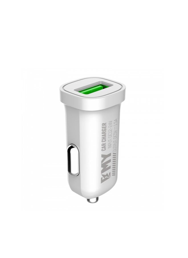 EMY - EMY MY-10 1.5A Car Charger with Micro USB Cable - Image 1