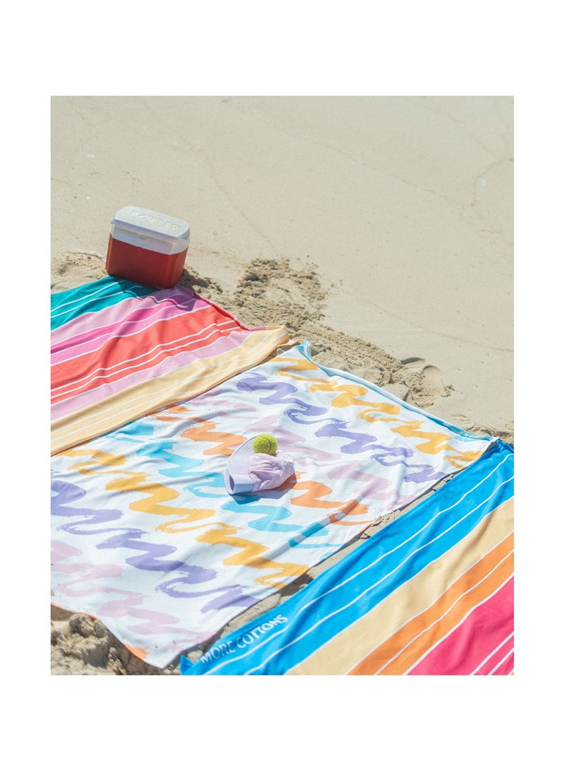More cottons Kai Beach Towel Size: 60×180 cm  - Image 1